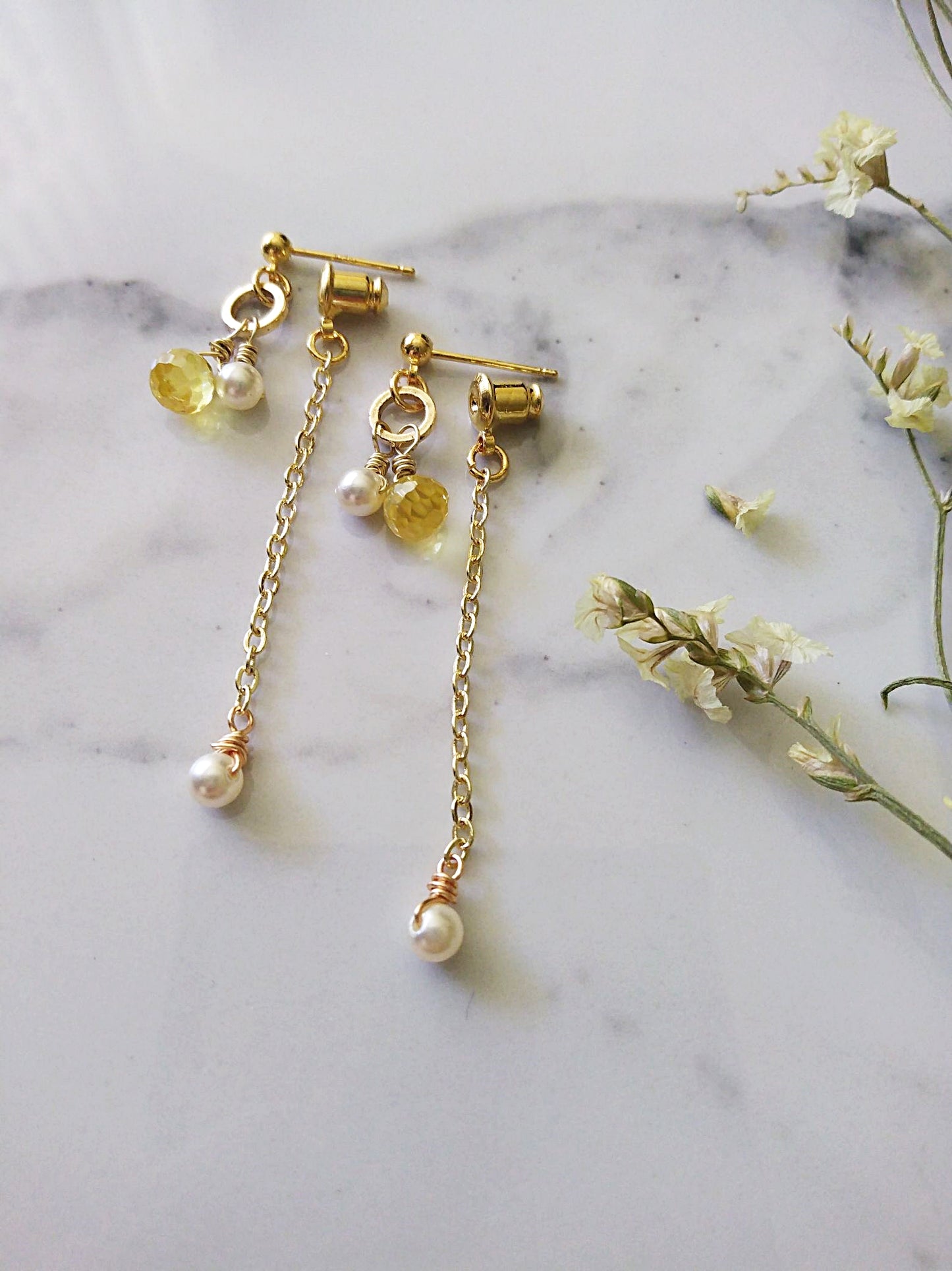 Lemon Drop Gold Filled Earrings E140035