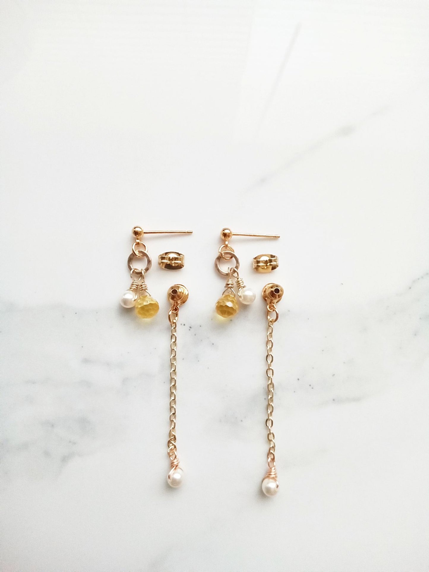 Lemon Drop Gold Filled Earrings E140035