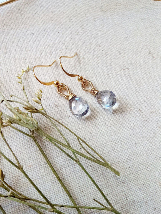 Something Blue Mystic Topaz Gold Filled Earrings E140020