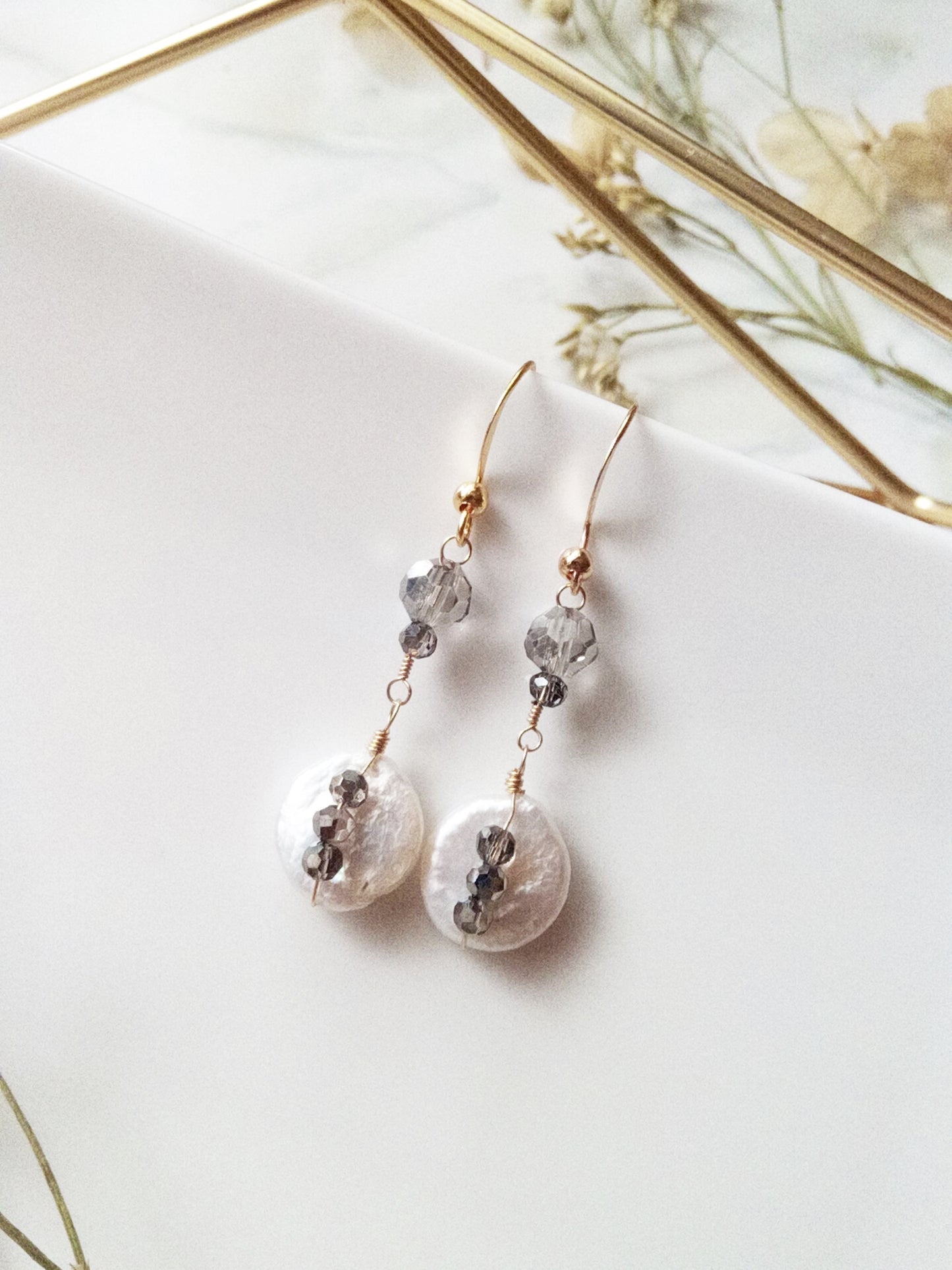 Baroque Pearl Gold Filled Earrings E140039
