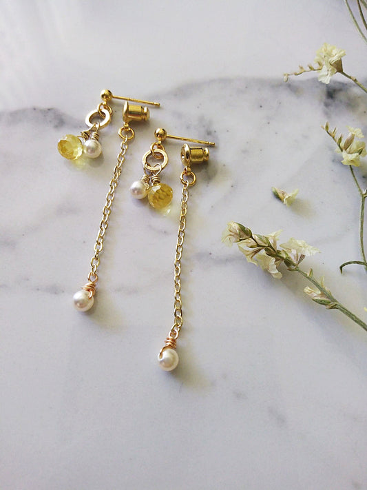 Lemon Drop Gold Filled Earrings E140035